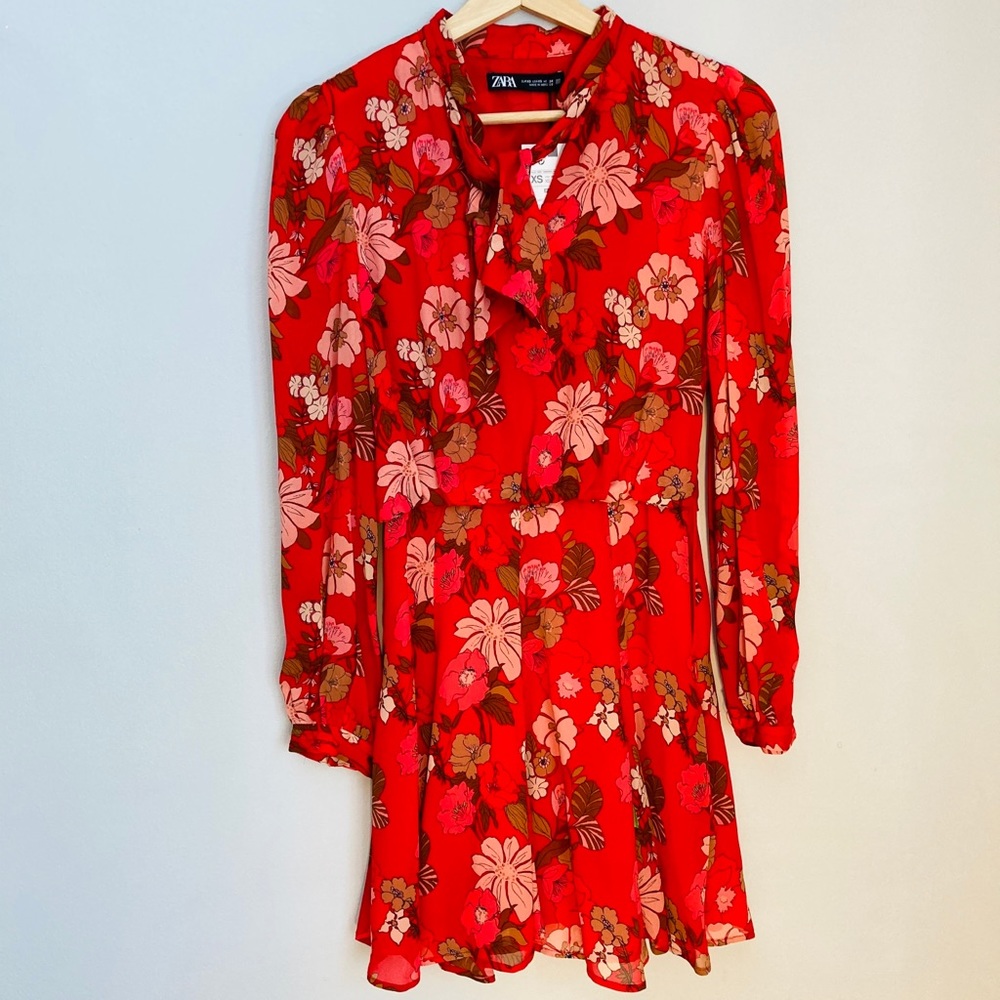 NWT Zara dress 🌺☮️😍 - Picture 2 of 7